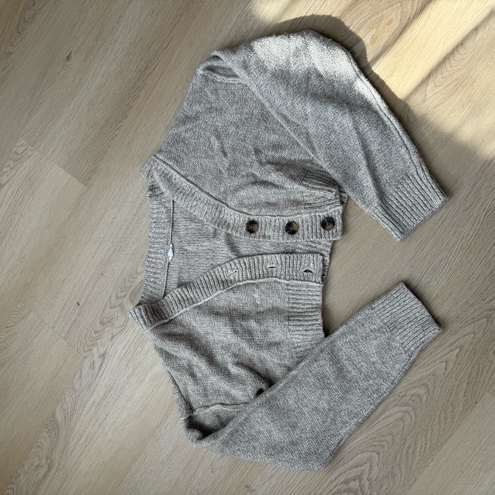 Garage Gray Button-Up Cardigan